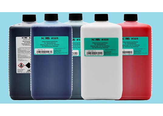 Washable stamping ink Washable textile ink for the use in a self-inker