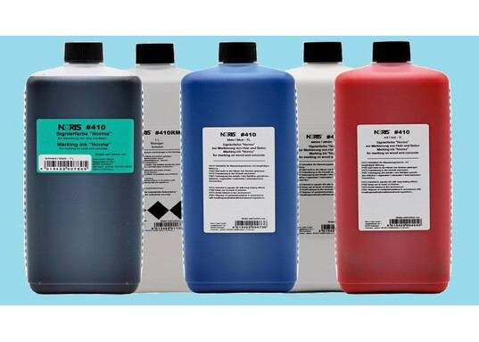 Marking ink Marking ink for raw wood and concrete