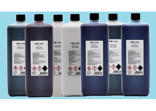 Stamp ink for sheet metal Metal marking paint, especially suitable for copper