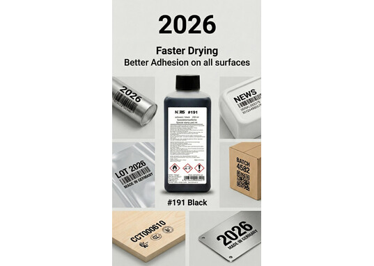 Special fast drying ink Perfect usable with self-inker